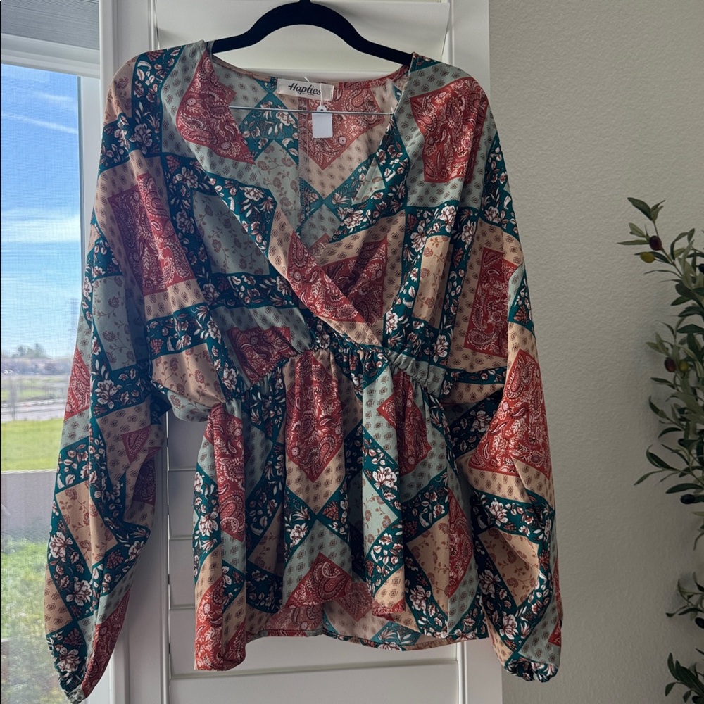 Haptics Patchwork Blouse